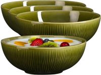 Mica Decorations Soepkom Nusa - 8 stuks - Vert - Keramiek - 17 x 6 cm