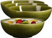 Mica Decorations Soepkom Nusa - 8 stuks - Vert - Keramiek - 17 x 6 cm