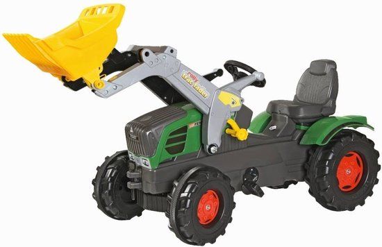 Rolly Toys RollyFarmtrac Fendt 211 Vario Tractor met Lader - Zwart/Groen/Grijs