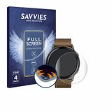 Savvies - Screenprotector voor Garmin Venu 4 (45 mm) - Folie Beschermfolie transparant volledig dekking 4 Stuks