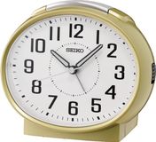 Seiko Bedside Bell-wekker met licht, snoozefunctie en doorzichtige wijzerplaat - Model QHK059G