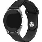 Strap-it Samsung Bracelet hybride cuir Galaxy Watch Active (noir)