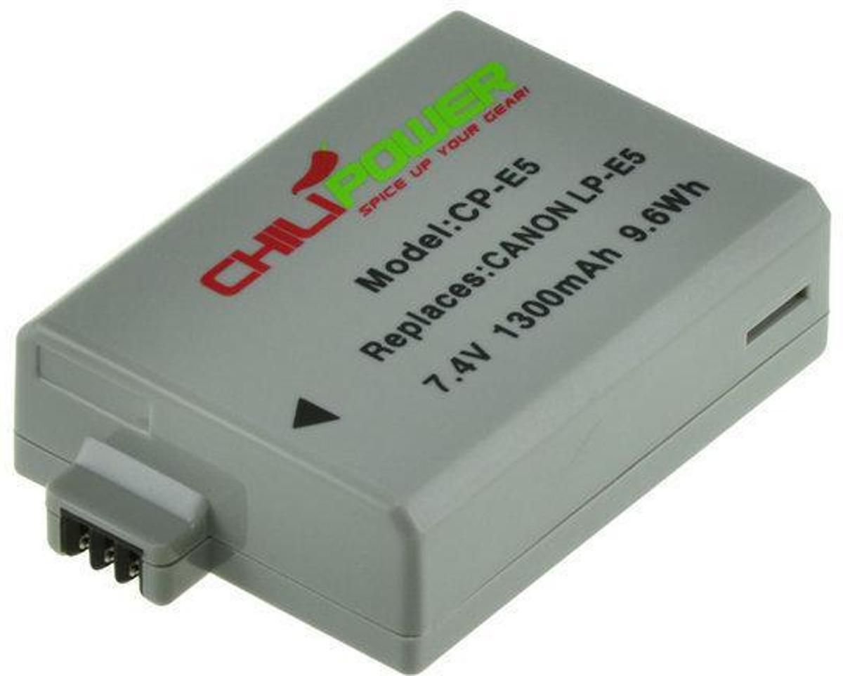 ChiliPower LP-E5 accu voor Canon - 1300mAh