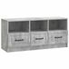 vidaXL meuble TV avec tiroir gris béton 102 x 34,5 x 47 cm bois transformé