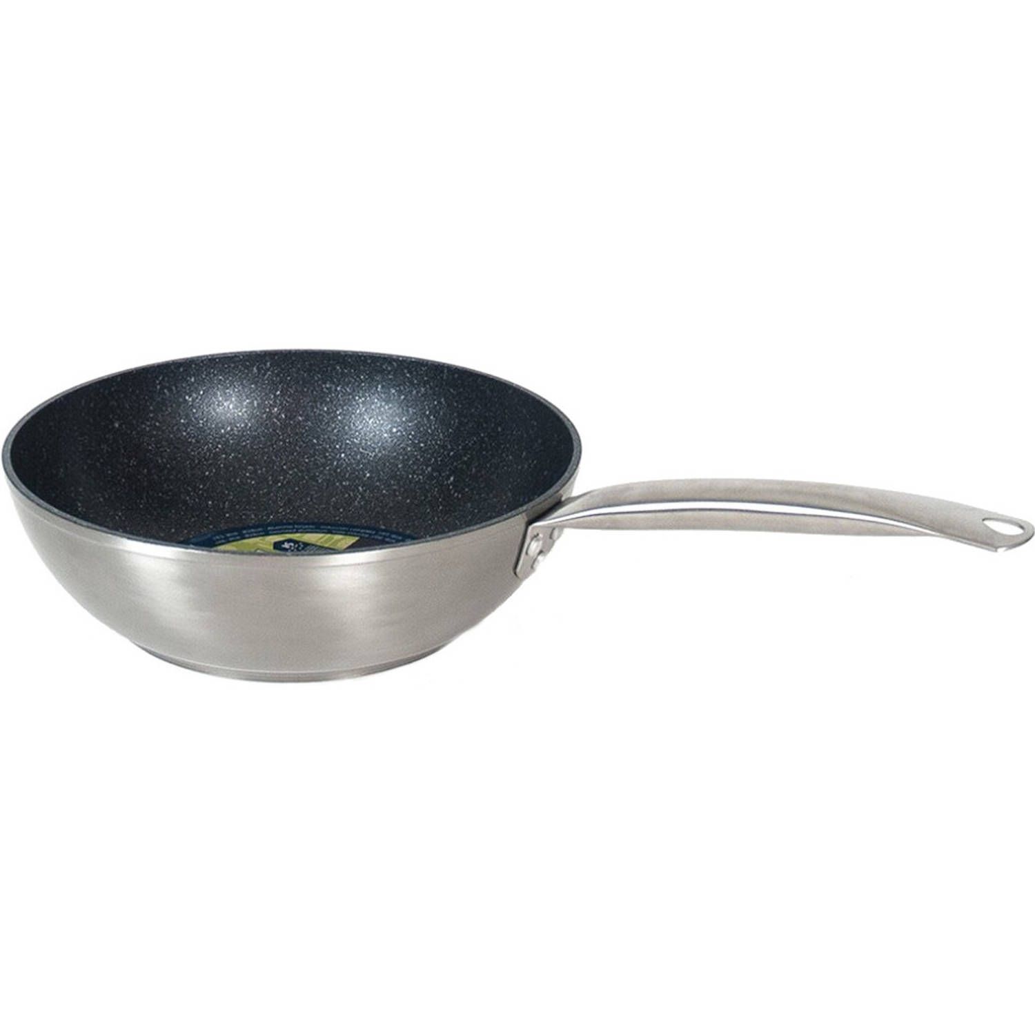 San Ignacio Braadpan 51 X 29 X 12 Cm Aluminium Zilver/zwart - 8430540827447