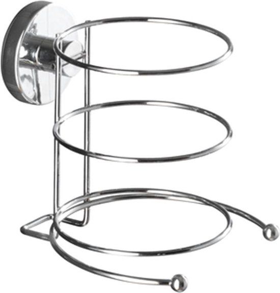 WENKO Vacuum-Loc Haardrogerhouder Milazzo chroom - Bevestigen zonder boren