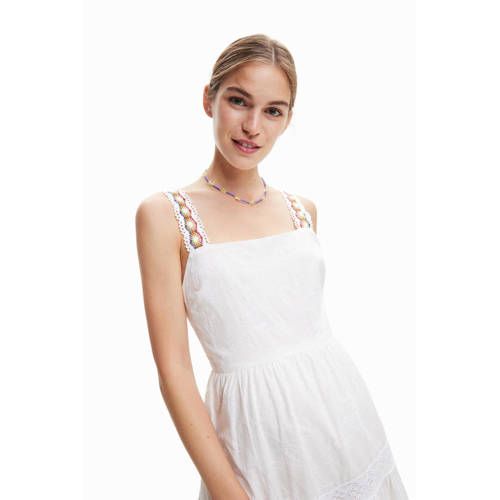 Desigual Gehaakte Maxi Jurk - Wit