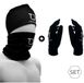 Tape Design Winterset-beanie&gloves&neckwarmer Muts Zwart S-M