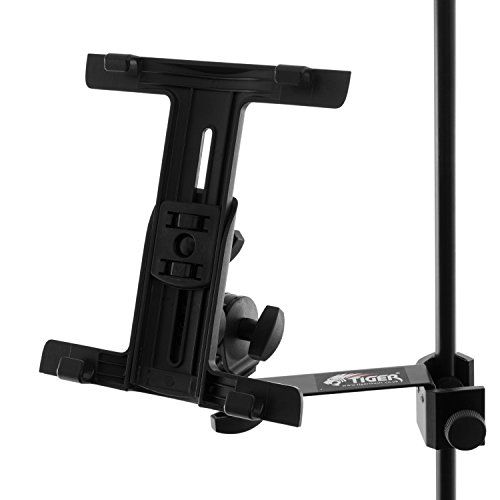 TIGER Tablet iPad Houder Mount voor Microfoon/Muziekstandaard met Verstelbare Klem