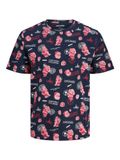JACK & JONES Shirt navy / pink / wit