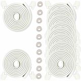 HIMRY® KXD7000 Set van 50 m randbescherming + 80 hoekbescherming, L-vormig schuimkussen, spons-randkussen, hoekkussen, tafelrand, hoek, anti-botsing, babykinderen, schokbescherming, 10 x 5 m, gebroken