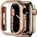 Strap-it Apple Watch 7 Diamond PC hard Case - AW 41mm - rosé goud