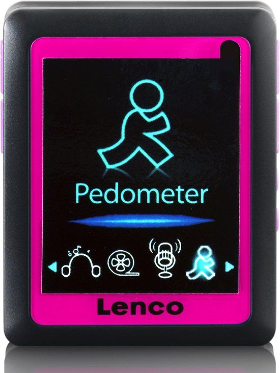 Lenco PODO-152 Pink - MP4-speler - 4GB - Zwart/Roze