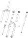 Rockshox Lyrik Ultimate 27/29 Fourche Pour Gloss Green 2023+ Stickerset Zilver