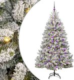 vidaXL Kunstkerstboom 180 cm 300 LED's Warmwit PVC en Staal