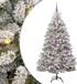 vidaXL Sapin de Noël artificiel 180 cm 300 LED Blanc chaud PVC et acier