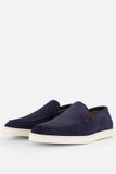 Van Lier Lugano Instappers blauw Leer - Maat 45