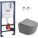 Rapid Sl Pack WC bâti-support + WC suspendu sans bride Ceramia Pixl avec abattant Softclose + plaque (grrcepxgrmt03fr-fs)