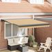 Maison Exclusive - Parasol électrique, 3 x 2,5 mètre, rayé jaune, gris et blanc