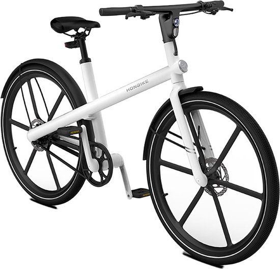 Honbike UNI4 - Elektrische Hybridefiets - Wit - 47cm Frame - 27.5 Inch Wielen - 100km Actieradius