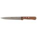 Stubai Couteau de cuisine avec manche en bois et lame crantée en acier inoxydable au chrome-molybdène, spécialement durci, 160 mm