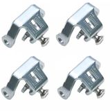 HT Components Achterste Bevestigingsplaat Voor T2-pedaalplaatje Zilver