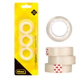 Idena 631051 - Plakband, 3 stuks, 12 mm x 10 M, transparant