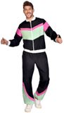 Amscan Riethmüller Europe GmbH Mens Costume 80's Joggersuit Black