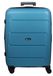 Valise bleue, extensible en polypropylène, de type rigide