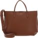COCCINELLE Leren handtas schoudertas Rebekka Handbag Grained Leather Cognac bruine