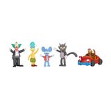 The Simpsons JAKKS Pacific Krusty Cast actiefiguren in 6,35 cm schaal multipack inclusief Krusty, Mojo, Itchy, Scratchy en Sideshow Mel en Krusty Clownauto