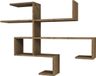 Homemania Wandschap Mild 121,5x22x88,6 cm walnootkleurig