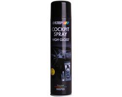 MoTip Car Care Black Cockpitspray High Gloss / Hoogglans 600ml spuitbus