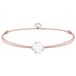 Thomas Sabo Dames Armband Zilver 925 Bangle Bloemen Beige 11 cm
