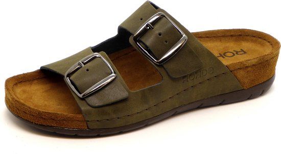 Rohde 5856 Dames Slippers - Groen - Maat 41