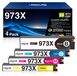 HP 973X Cartouches de couleur pour HP PageWide Pro, 4 pièces