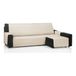 ECOMMERC3 Bankhoes Chaise Long 280 cm, geschikt voor chaise lang hoekdeel rechts en links - bankovertrek chaise lang, verstelbaar, beige