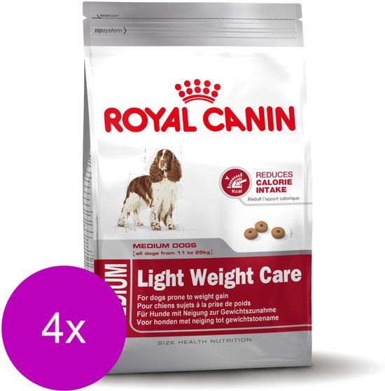 Royal Canin Shn Medium Light Weight Care - Hondenvoer - 4 x 3 kg