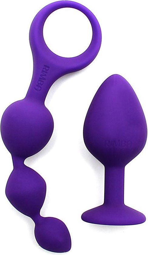 Rimba Barcelona Anaal Set Met Buttplug En Anaal kralen - Paars