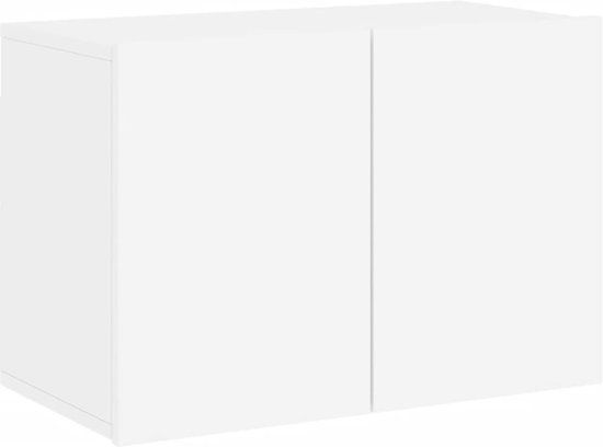 vidaXL Tv-meubel wandgemonteerd 60x30x41 cm wit