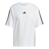 adidas dames Essentials 3-Stripes Boyfriend Shirt, white/black, L