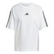 adidas dames Essentials 3-Stripes Boyfriend Shirt, white/black, L