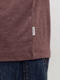 Jack&jones Jjeorganic Melange Tee O-neck Bitter Chocolate