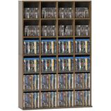 HOMCOM CD-opbergkast - Spaanplaat - 89x20x130,5cm - Bruin