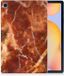 B2Ctelecom Samsung Galaxy Tab S6 Lite Back Cover Marmer Bruin