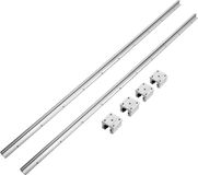 VEVOR Lineaire Geleiding Lineaire Geleider Lineaire Rail 2 Stuks Sbr16-1500mm Koolstofstaal Aluminium Geleiderail Sbr16uu Schuifblokken Lineair Lager