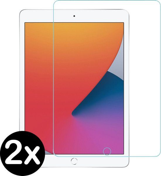 Screenprotector voor Apple iPad 8 10.2 (2020) - 2 stuks - Tempered Glass