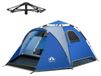 Tente de camping familiale - 3-4 personnes - Imperméable 3000 mm - Pop-up