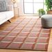 Safavieh Modern tapijt voor woonkamer, eetkamer, slaapkamer - Genre Collection, korte pool, rood en beige, 120 x 180 cm