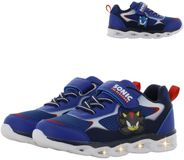 Leomil Sonic - Schoenen voor jongens met lichtjes - Sneakers voor kinderen met klittenband - Lichtgevende kindersneaker - Maat 25 - Blauw